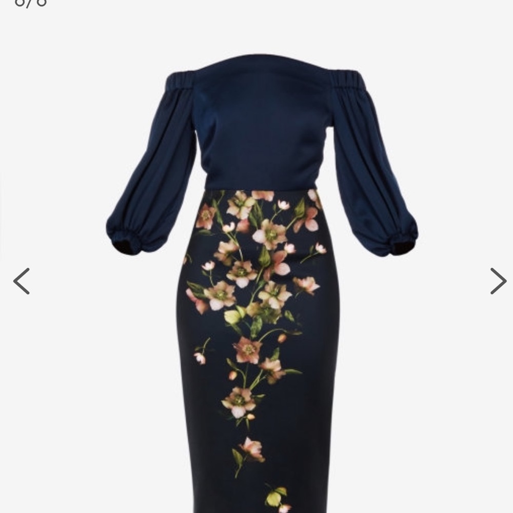 Ted Baker Arboretum off shoulder midi dress